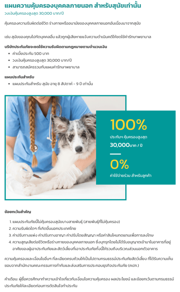 ประกันหมาแมว ประกันสัตว์เลี้ยง 2021 เปรียบเทียบทำที่ไหนดี เริ่ม ฿500 ต่อปี 18